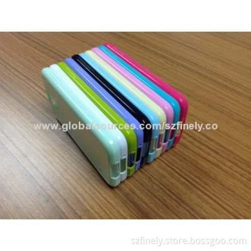 PC + TPU Mobile Phone Case for Samsung Galaxy S5, Glossy Process, Double Injection